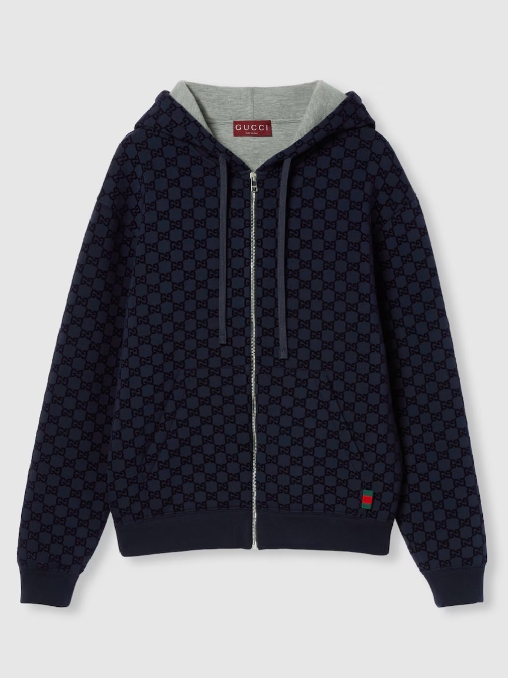 Gucci GG Printed Double Jersey Viscose Zip Jacket